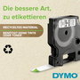 Dymo S0720720 Ruban d'étiquettes 40917 Rouge, Noir et Gris pour étiqueteuse Dymo