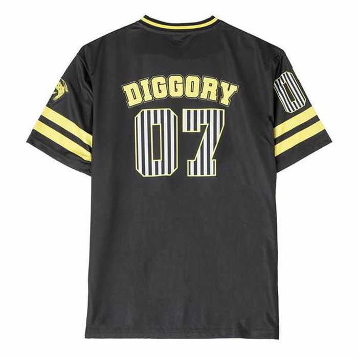 T-shirt à manches courtes homme Harry Potter Hufflepuff Noir