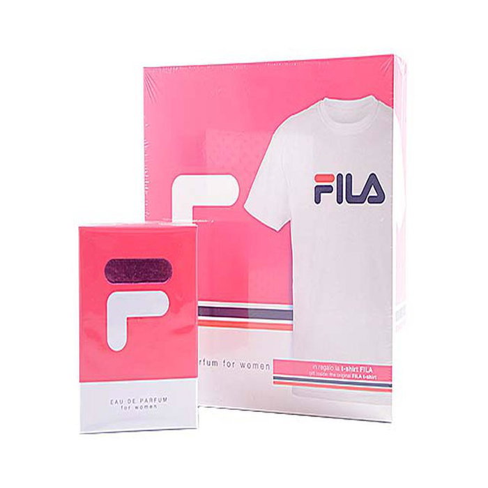 Fila Eau de Parfum Prestige pour Femme 100 ml + T-Shirt - Ensemble Coffret Cadeau Fila Eau de Parfum Prestige pour Femme 100 ml + T-Shirt - Ensemble Coffret Cadeau
