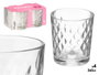 Vivalto Set 4 Verres en Verre Diamant 360 ml Transparent 21 x 10.5 x 16.5 cm (Set de 6)