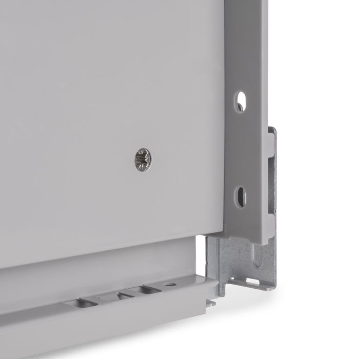 Emuca Tiroir extérieur Vertex avec réglages 3D hauteur 131mm, 40kg, profondeur 350mm, Acier, Peint en aluminium