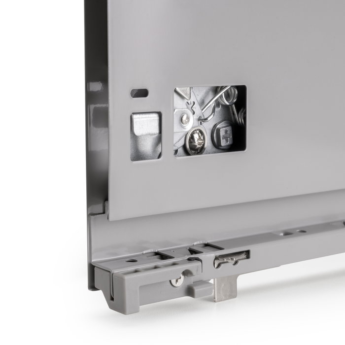 Emuca Kit tiroir extérieur Vertex, hauteur 131mm, profondeur 350mm, réglage 3D