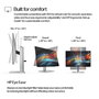 HP Écran 24 pouces USB-C WUXGA 16:10 Pivot 100 Hz - 724pu - Moniteur professionnel pour la productivité