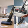 Philips XW7264/11 Série 7000 - Aspirateur balai laveur 3-en-1 Noir & Jaune