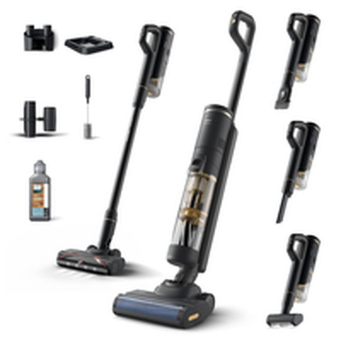 Philips XW7264/11 Série 7000 - Aspirateur balai laveur 3-en-1 Noir & Jaune Philips XW7264/11 Série 7000 - Aspirateur balai laveur 3-en-1 Noir & Jaune
