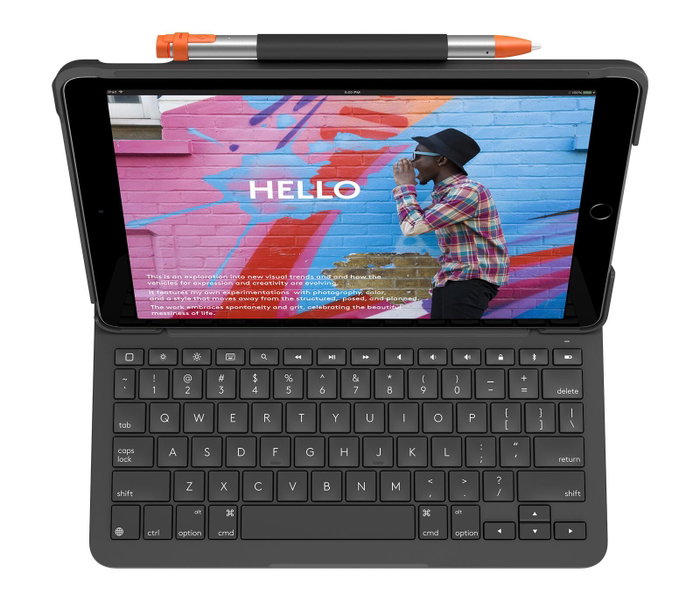 Logitech Slim Folio pour iPad, Graphite