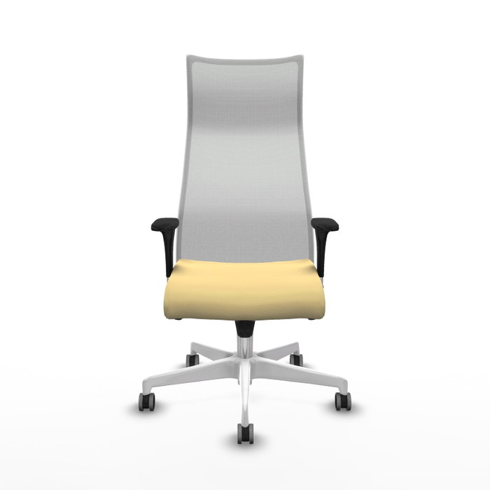 Piqueras y Crespo Chaise de Bureau Albacete Crème et Blanc