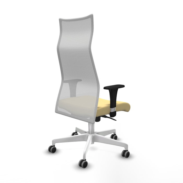 Piqueras y Crespo Chaise de Bureau Albacete Crème et Blanc