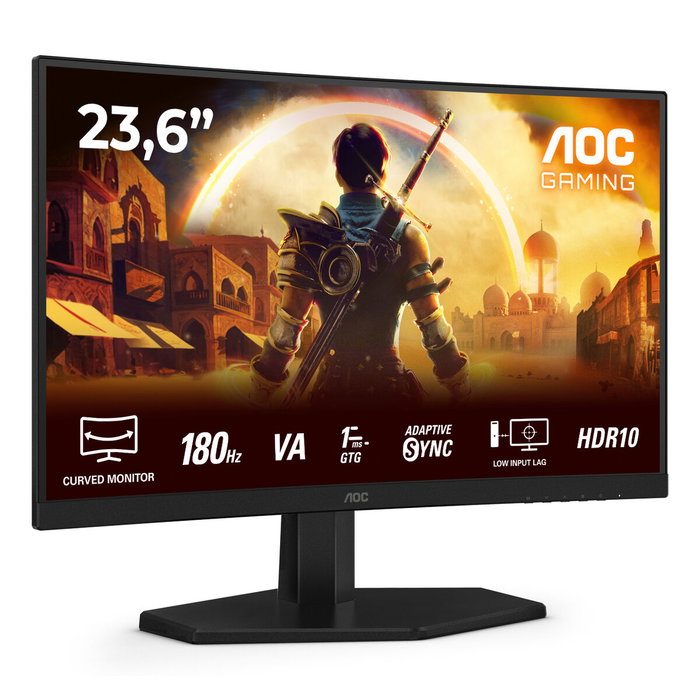 AOC C24G42E Écran PC Gamer incurvé 24'' Full HD 180Hz AOC C24G42E Écran PC Gamer incurvé 24'' Full HD 180Hz