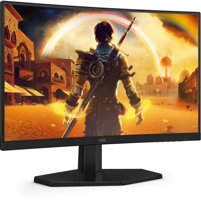 AOC C24G42E - Écran PC Gamer incurvé 24" - Full HD 180Hz - Dalle VA 0.5ms - Adaptive Sync - HDR10 - Ports HDMI/VGA