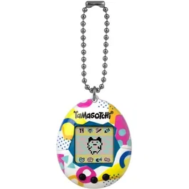 BANDAI Tamagotchi Original Memphis Style - Animal électronique virtuel avec écran couleur, 3 boutons et jeux - Écran couleur, piles, pour enfant à partir de 4 ans