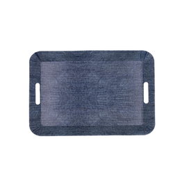 Quid Plateau Rectangulaire Habitat Polypropylène Bleu 37x27x4,5 cm (36 Unités)
