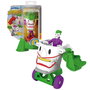 Imaginext DC Super Friends Batman Véhicule Head Shifters Figurine Transformable de 3 à 12 Ans en Français avec Flash et Joker