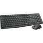 Logitech MK235 Combo Clavier et Souris Sans Fil Gris