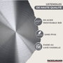 Fackelmann Set Geneva - Batterie de cuisine 11 pièces en inox avec 2 poêles, 3 casseroles et 6 ustensiles