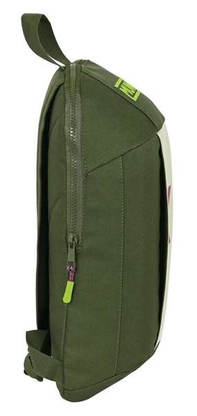 Safta Mini Mochila Munich Bright Khaki - Mini sac à dos avec fermeture à glissière verticale - Dimensions : 22 x 39 x 10 cm - Recommandé de 3 à 99 ans