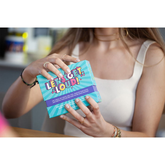 HELLOFUN! Jeu de société musical Lets Get Loud en anglais - Jeu pour chanter et danser en famille ou entre amis