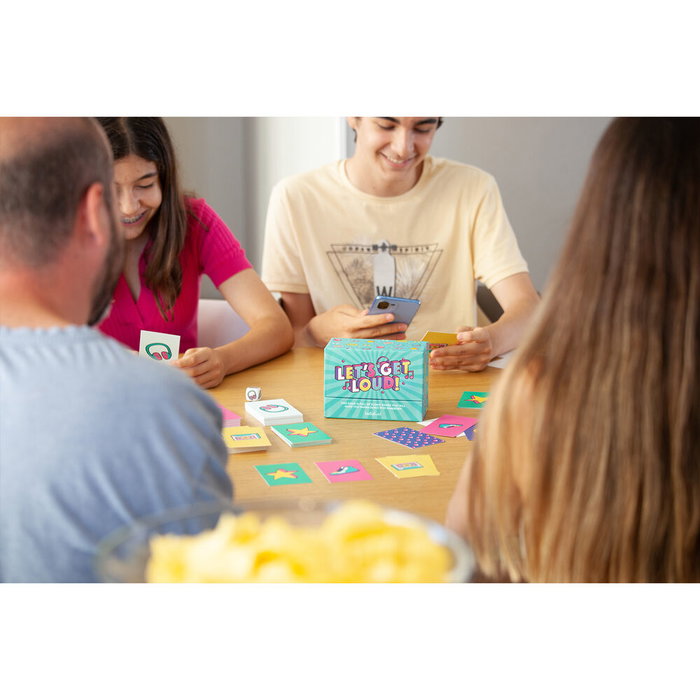 HELLOFUN! Jeu de société musical Lets Get Loud en anglais - Jeu pour chanter et danser en famille ou entre amis