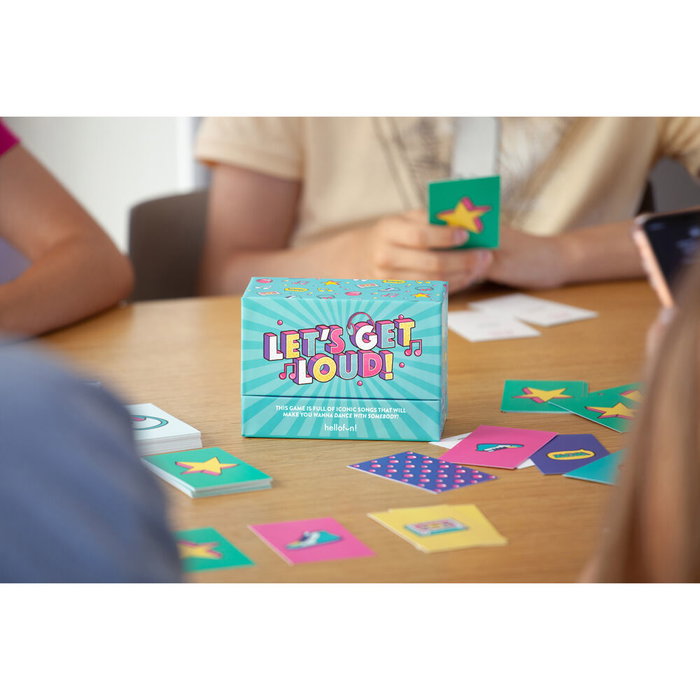 HELLOFUN! Jeu de société musical Lets Get Loud en anglais - Jeu pour chanter et danser en famille ou entre amis