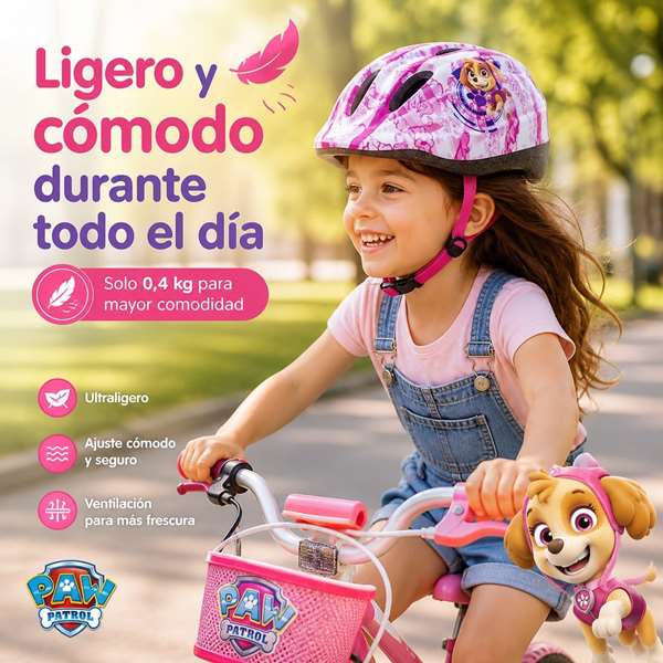 Toimsa Casque de vélo Paw Patrol Skye pour enfant 52-56 cm Toimsa Casque de vélo Paw Patrol Skye pour enfant 52-56 cm