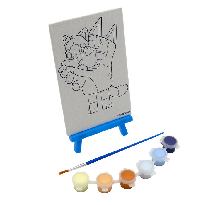 CYP BRANDS - Set artistique Bluey pour enfants - Kit créatif de coloriage et peinture - Dimensions: 222 x 222 x 38 mm
