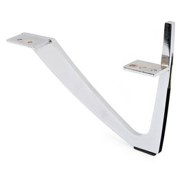 Q&Q Venka H175 - Patte métallique pour meuble ou canapé, hauteur 17,5 cm, finition chrome, main gauche