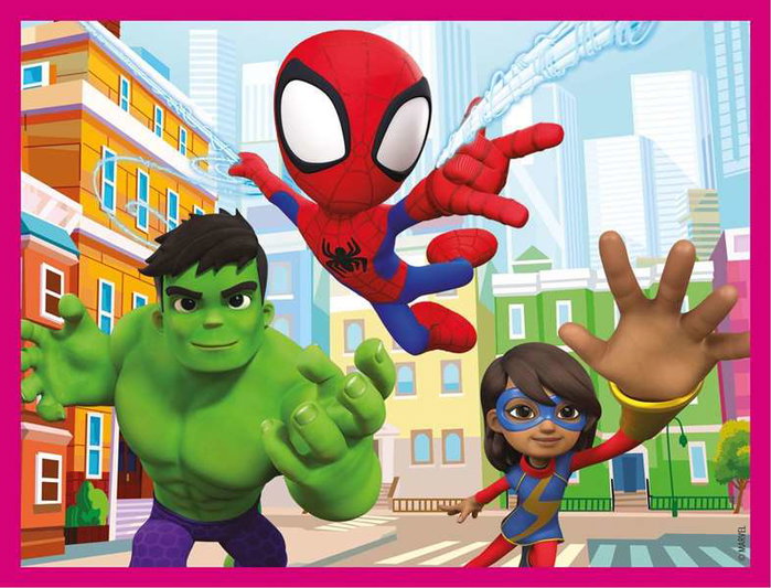 Clementoni Puzzle Cubes 12 pièces - Spidey and His Amazing Friends - Jeu éducatif pour enfant de 3 ans