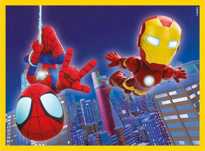 Clementoni Puzzle Cubes 12 pièces - Spidey and His Amazing Friends - Jeu éducatif pour enfant de 3 ans