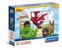 Clementoni Puzzle Cubes 12 pièces - Spidey and His Amazing Friends - Jeu éducatif pour enfant de 3 ans