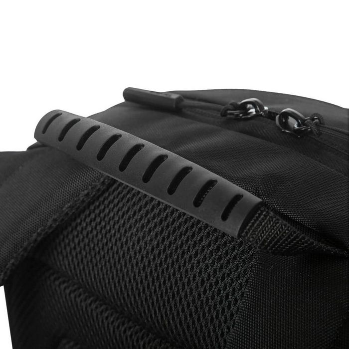 Targus Sac à Dos Classique EcoSmart CN600GL 25 L Noir pour Ordinateurs jusqu'à 16" avec Protection Suspendue, Fabricau Imperméable et Matière Recyclée (6 Bouteilles)