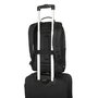 Targus Sac à Dos Classique EcoSmart CN600GL 25 L Noir pour Ordinateurs jusqu'à 16" avec Protection Suspendue, Fabricau Imperméable et Matière Recyclée (6 Bouteilles)