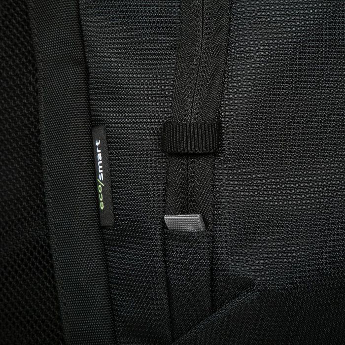 Targus Sac à Dos Classique EcoSmart CN600GL 25 L Noir pour Ordinateurs jusqu'à 16" avec Protection Suspendue, Fabricau Imperméable et Matière Recyclée (6 Bouteilles)