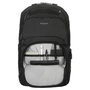 Targus Sac à Dos Classique EcoSmart CN600GL 25 L Noir pour Ordinateurs jusqu'à 16" avec Protection Suspendue, Fabricau Imperméable et Matière Recyclée (6 Bouteilles)