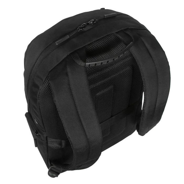 Targus Sac à Dos Classique EcoSmart CN600GL 25 L Noir pour Ordinateurs jusqu'à 16" avec Protection Suspendue, Fabricau Imperméable et Matière Recyclée (6 Bouteilles)