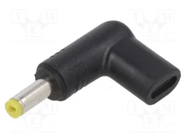 AKYGA Adaptateur USB C vers DC 4,8/1,7 Angulaire 100W Noir