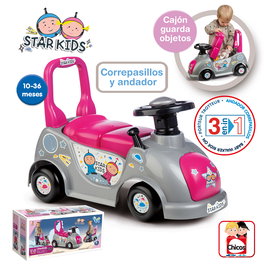 Star Kids Chicos 35218 Correpasillos rose avec support et tiroirs, pour bébés de 10 à 36 mois