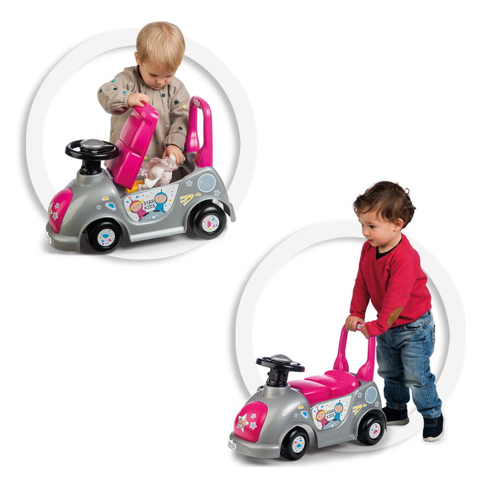 Star Kids Chicos 35218 Correpasillos rose avec support et tiroirs, pour bébés de 10 à 36 mois