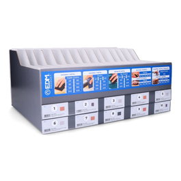 Edm Exposito carton pour papier de verre 49x22x37cm 15 fentes