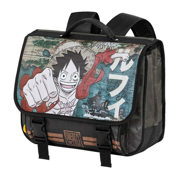 KARACTERMANIA Mochila Sac à Dos et Sac à Main One Piece, 38x12x30 cm, avec Solapa, Fermeture à Boucle et Plaques Réfléchissantes de Sécurité