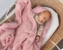 KioKids Couverture rose avec étoiles en relief