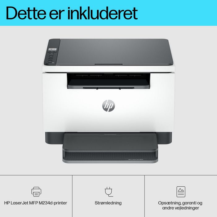 HP Imprimante Multifonction LaserJet M234d - Impression Recto Verso Rapide 28 ppm, Copie, Numérisation Noir et Blanc Compacte