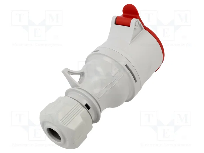 SEZ DK Connecteur d'alimentation AC triphasée 32A 400V AC rouge