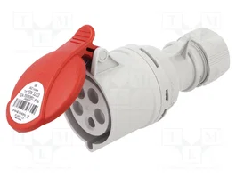 SEZ DK Connecteur d'alimentation AC triphasée 32A 400V AC rouge