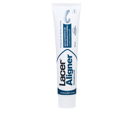 Lacer Aligner Dentifrice 125 ml pour Appareils Invisibles, Anti-Caries et Anti-Plaque, Reminéralisant, Sans Gluten, Saveur Menthe - Unisexe Adulte et Enfant +12 ans