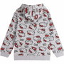 Sweat-shirt à capuche fille Hello Kitty Gris