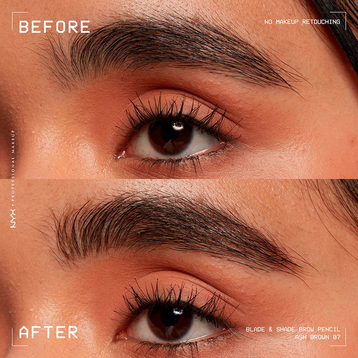 Nyx Professional Make Up Crayon à Sourcils BLADE & SHADE NANO #07 Brun cendré 1 unité