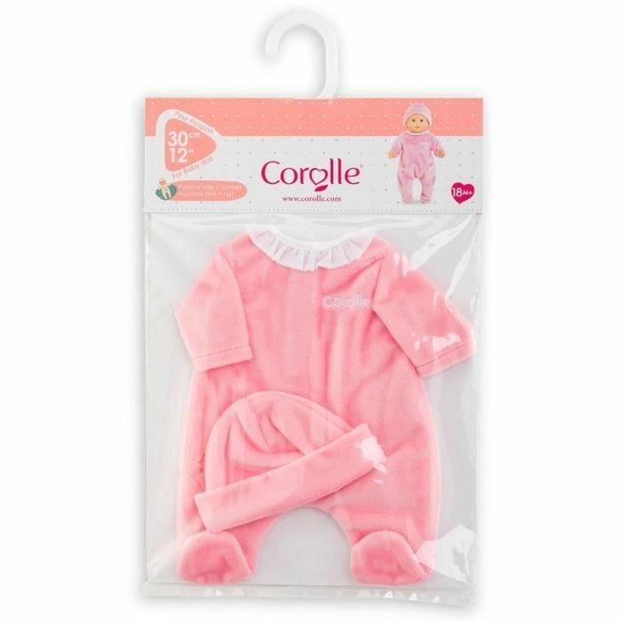 Corolle Pyjama Rose et Bonnet pour Poupon 30cm