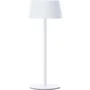 BRILLIANT PICCO - Lampe solaire de table d'extérieur LED, 5W 300 Lumen 3000K, blanc métal et plastique, ampoule incluse