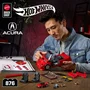 Hot Wheels Coffret de Construction NSX Acura des Années 90 JFT17 - Mattel Brick Shop - Véhicule à l'échelle 1/16 avec éléments de personnalisation