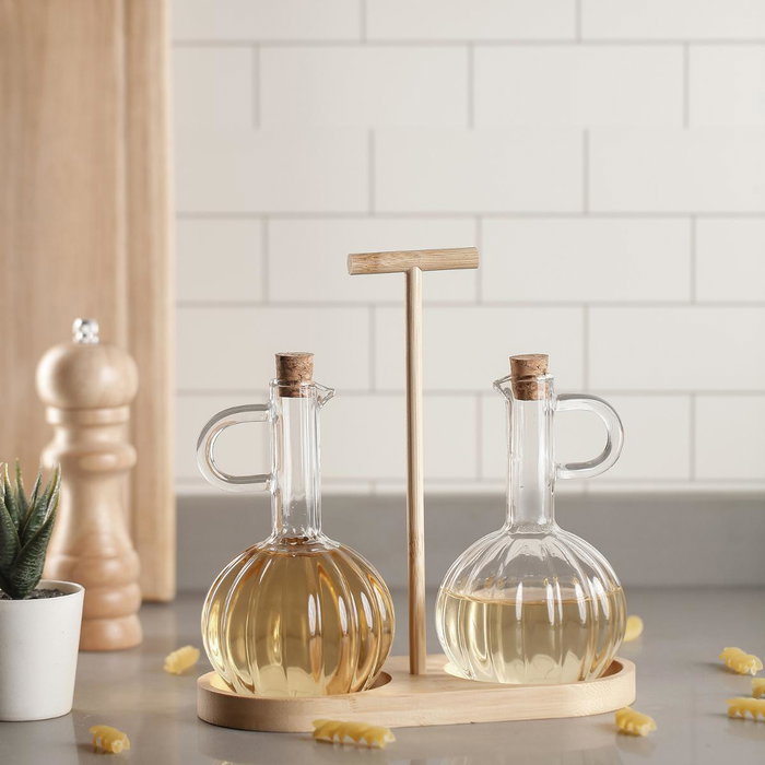 Quid Set Aceitera y Vinagrera Trend Borosilicato Transparente 21x9,5x20,5 cm Quid Set Aceitera y Vinagrera Trend Borosilicato Transparente 21x9,5x20,5 cm